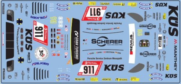 Decal Porsche 911 991 GT3 R #911 Manthey Grello Nürburgring 2021 Scale 1:32